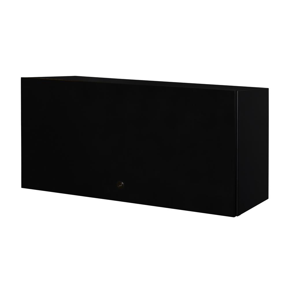 Regency Fusion Black Overhead Storage Cabinet Mws3616bk The Home Depot Regency Fusion Black Overhead Storage Cabinet