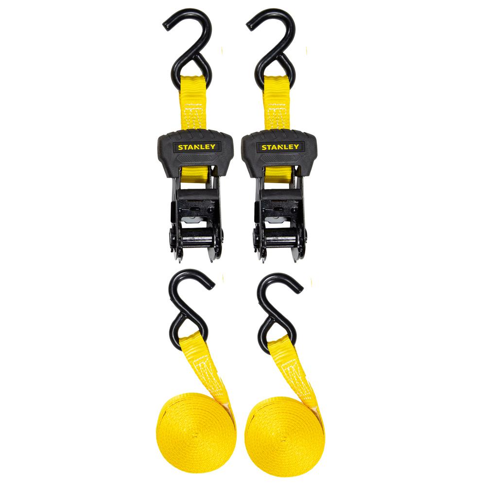Stanley 1.25 in. x 16 ft. x 3000 Ratchet Straps (2Pack)S1020 The