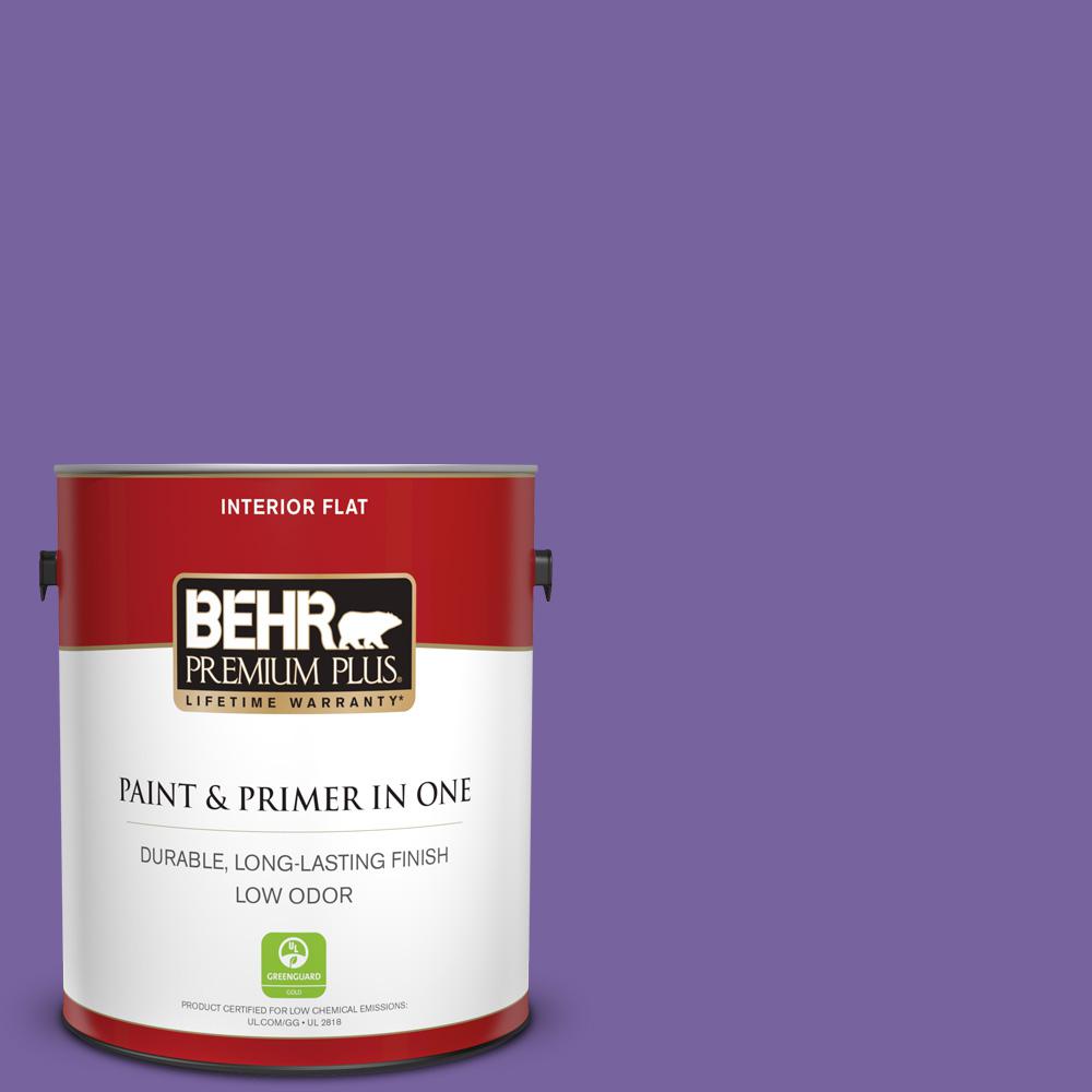 BEHR PREMIUM PLUS 1 gal. PPU1603 Purple Paradise Flat Low Odor