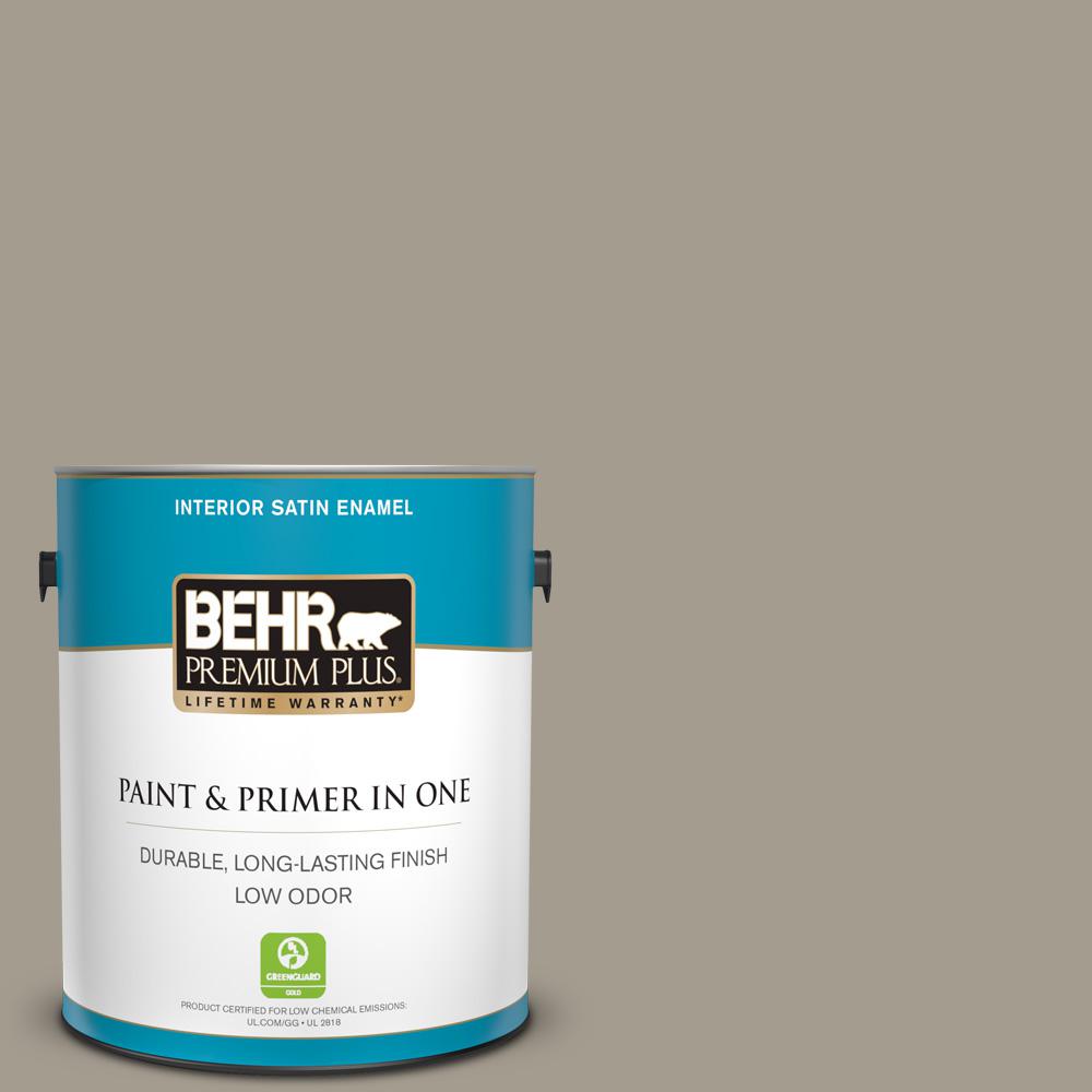 Behr Premium Plus 1 Gal 720d 4 Ashwood Satin Enamel Low Odor 720d 4 Ashwood Satin Enamel Low Odor Interior Paint And Primer In One