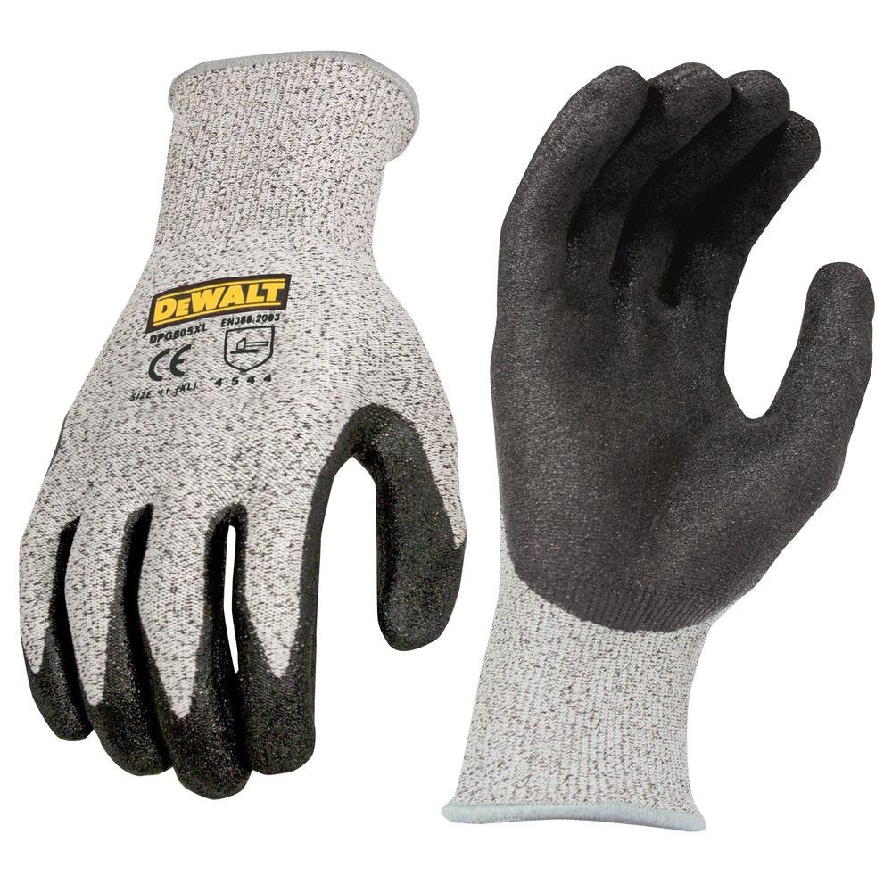 UPC 674326254838 product image for Work Gloves: DEWALT Safety Gloves Cut Protection Size Extra Large Glove Grays DP | upcitemdb.com