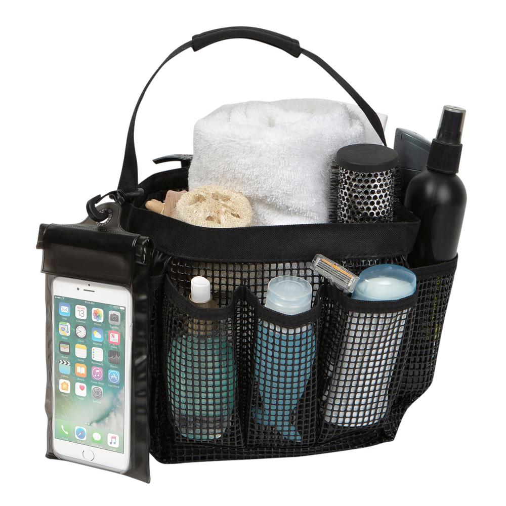 Simplify Deluxe Mesh Shower Tote with Waterproof Cell Phone Pouch in ...