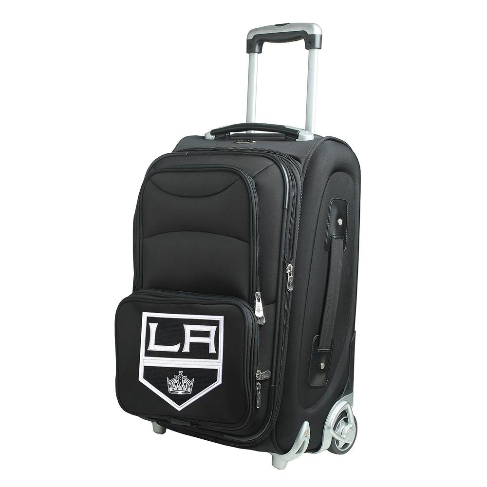 Denco NHL Los Angeles Kings 21 in. Black Carry-On Rolling Softside Suitcase