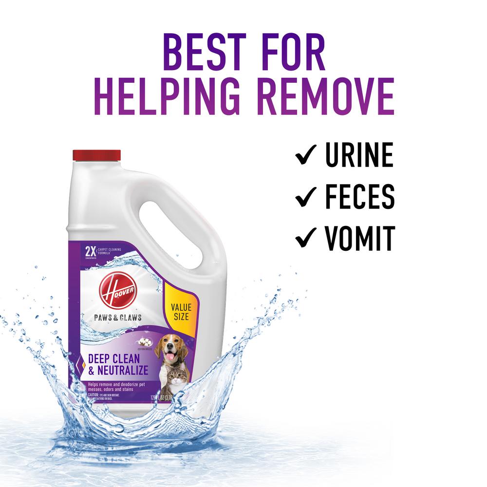 Hoover Paws And Claws 128 Oz Carpet Cleaning Solution Ah30933 The Home Depot