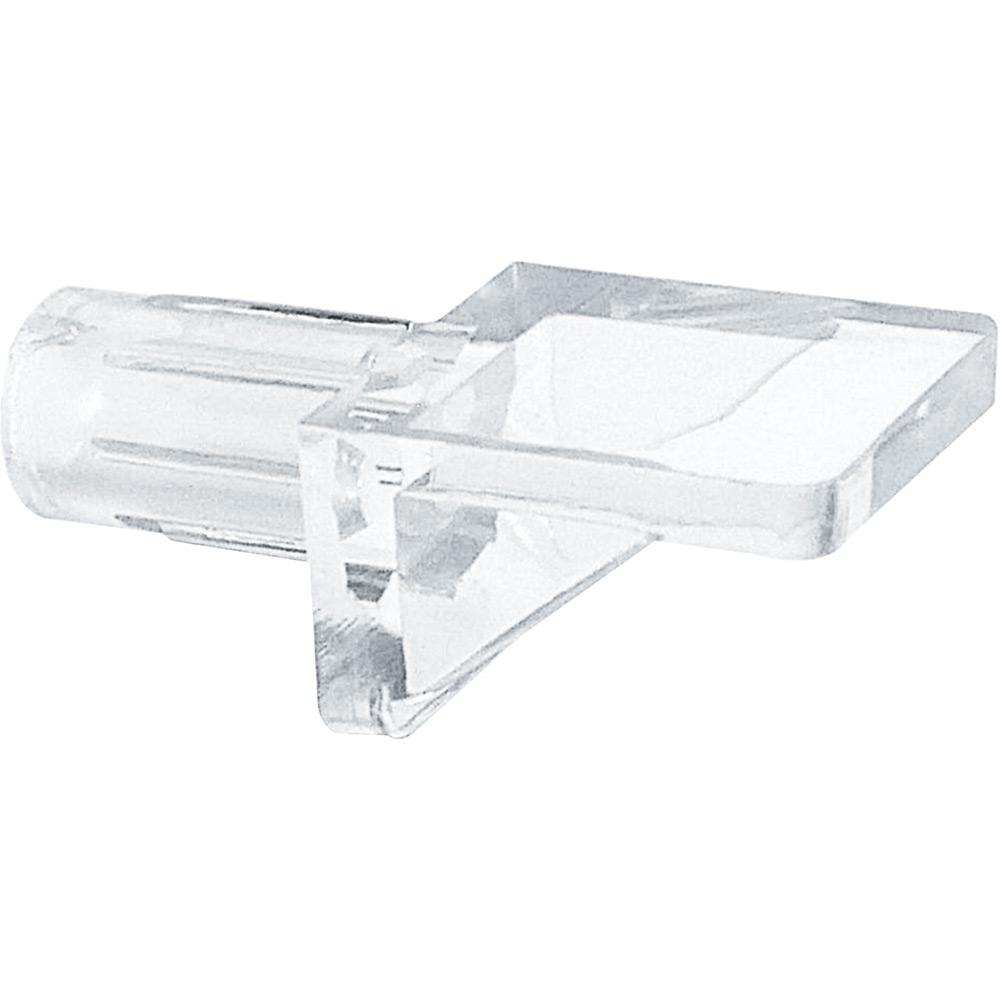 Prime-Line 1/4 in. Clear Plastic 5 lbs. Shelf Peg (8-pack)-U 10144
