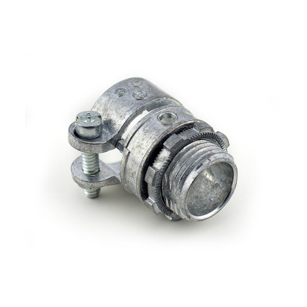 BRIDGEPORT 1/2 in. Flexible Metal Conduit (FMC) Squeeze Connectors (50Pack)407DC2 The Home