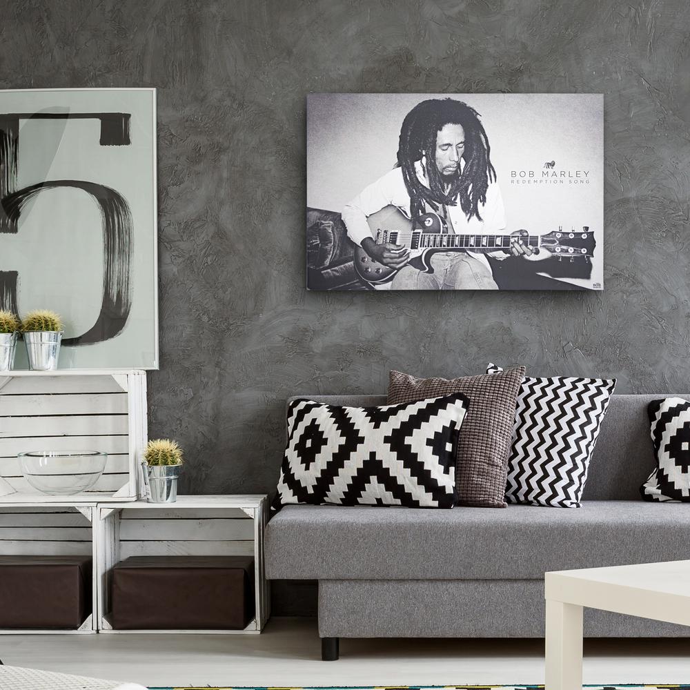 American Art Decor Licensed Bob Marley Redemption Song Black And