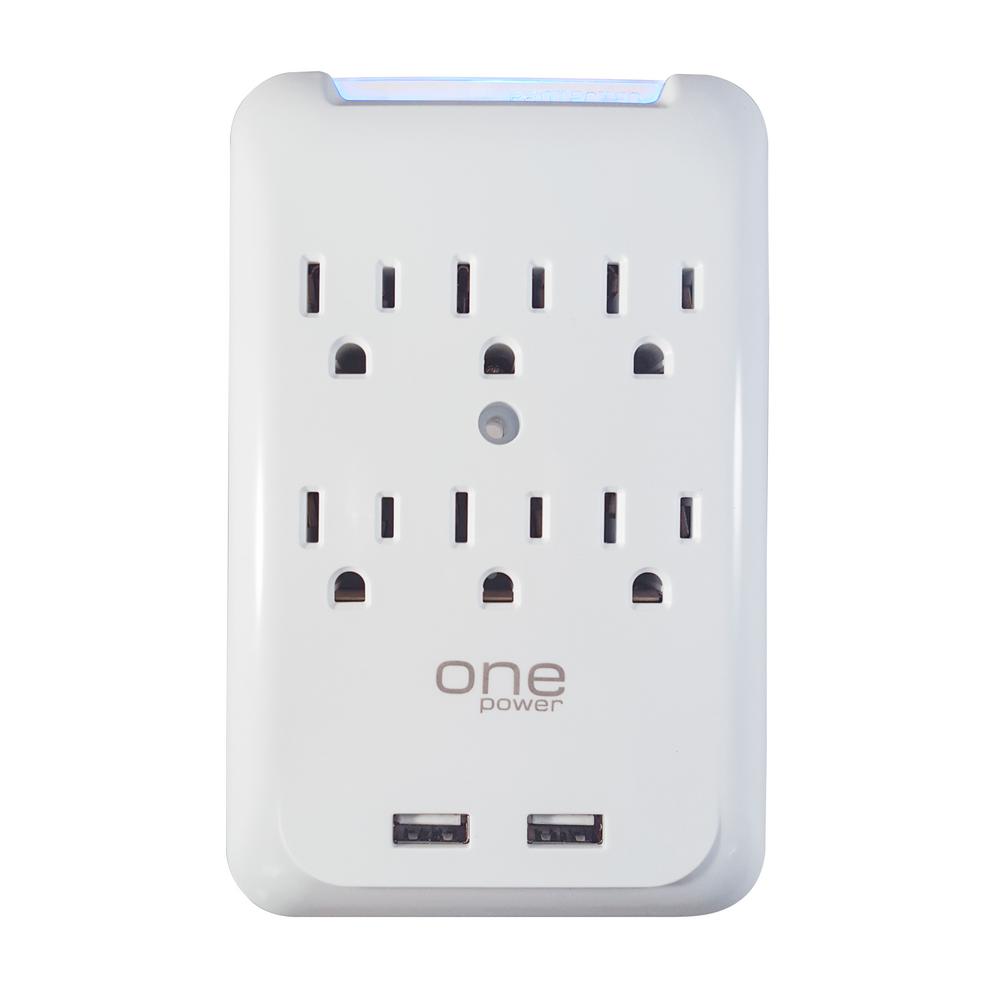 6Outlet Wall Mount Surge ProtectorYLCT30 The Home Depot