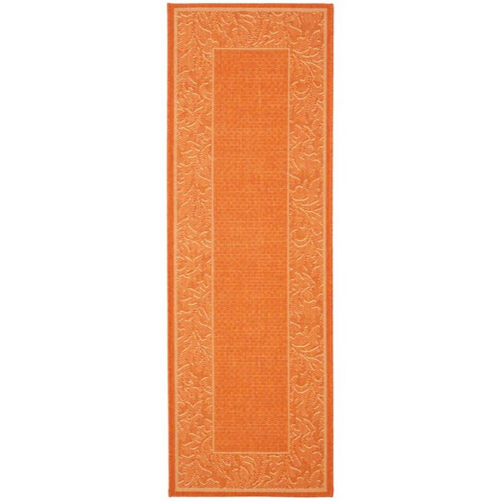 Safavieh Courtyard Natural/Terracotta 2 ft. x 7 ft. Indoor/Outdoor