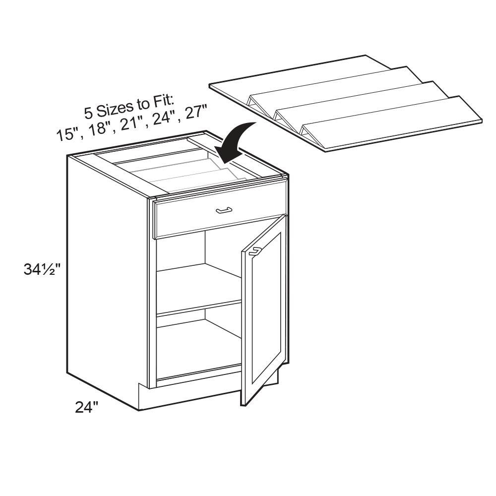 Home Decorators Collection 19x1 5x19 In Spice Drawer Insert For