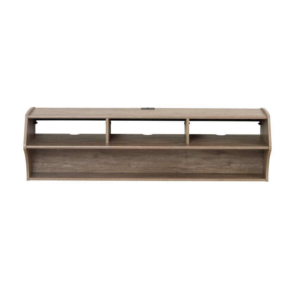 Prepac Altus Floating TV Stand in Drifted Gray DCAW-0208-1 ...