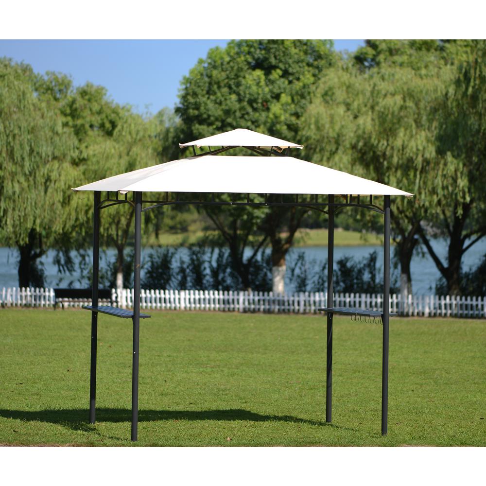 CASAINC 5 ft. x 8 ft. Black Grill Gazebo with Canopy-WF-0102HHJM4U ...