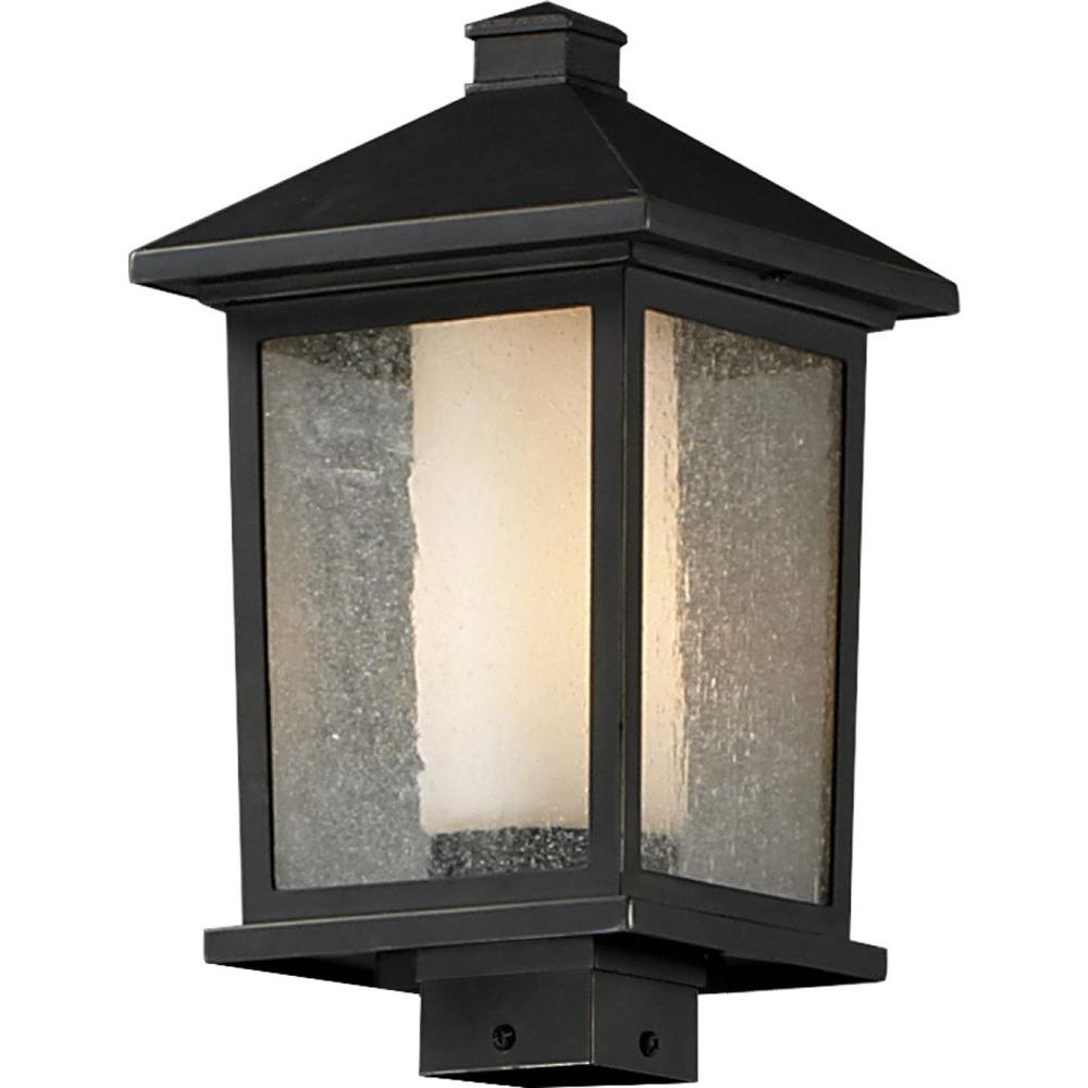 Tulen Lawrence 1Light Outdoor Oil Rubbed Bronze Incandescent Post