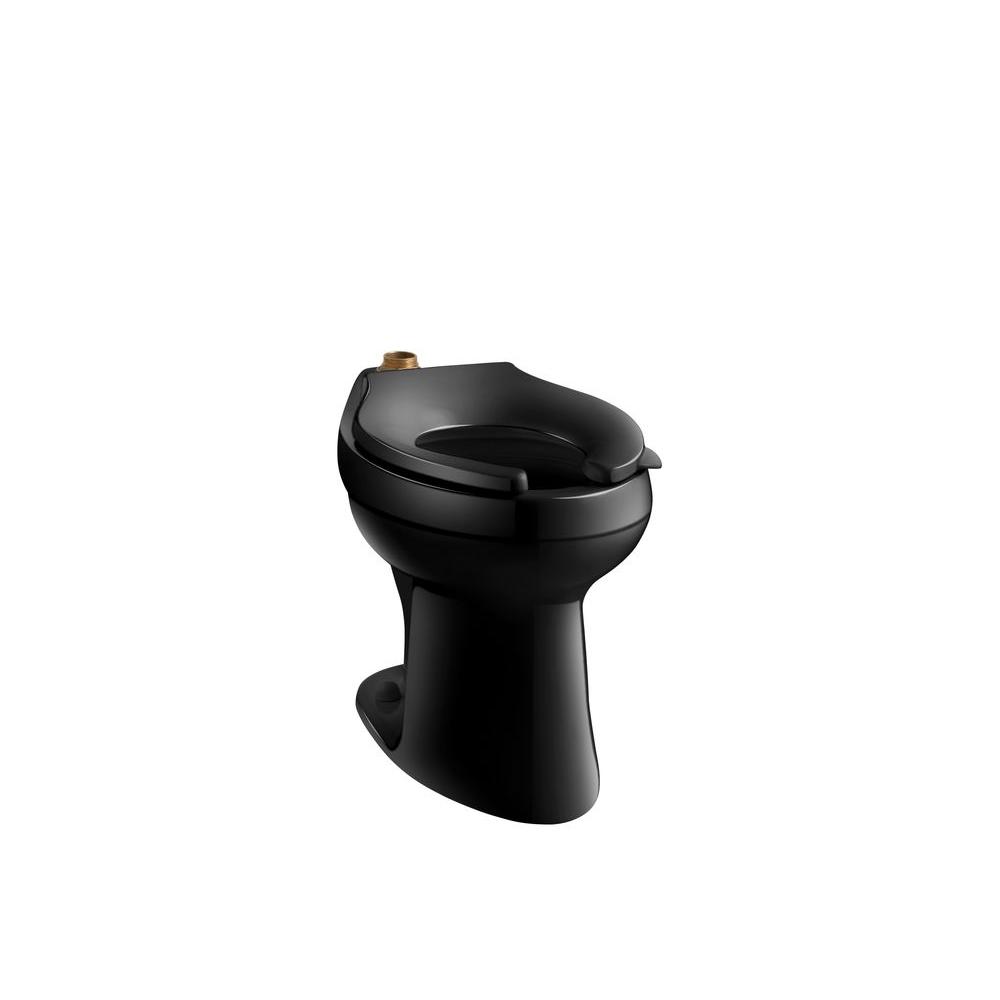 KOHLER Highline Elongated Toilet Bowl Only in Black BlackK44057