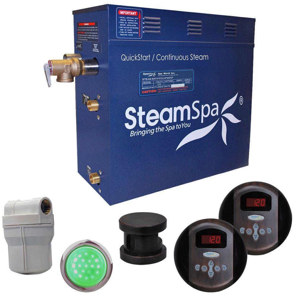 SteamSpa Royal 6kW Steam Bath Generator Package in Oil Rubbed Bronze