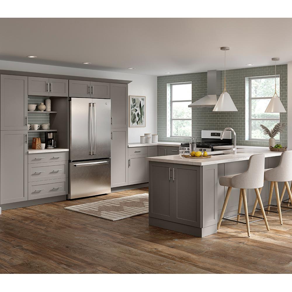 Hampton Bay Cambridge Shaker Assembled 27 In X 30 12 5 Blind Wall Corner Cabinet Gray Ca2730l Kg The Home Depot - Kitchen Cabinets Cambridge Md Hampton Bay Cambridge Shaker Assembled 27 In X 30 12 5 Blind Wall Corner Cabinet Gray Ca2730l Kg The Home Depot - Kitchen Cabinets Cambridge Md