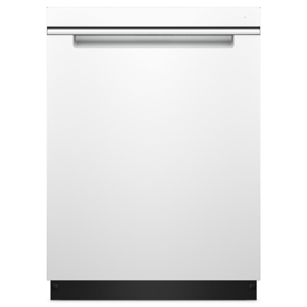 Whirlpool Front Control Builtin Tall Tub Dishwasher in White with Stainless Steel Tub with 1