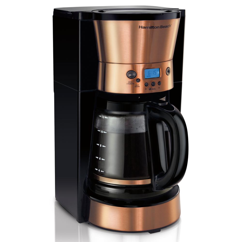 12 Cup Programmable Coffeemaker in Copper