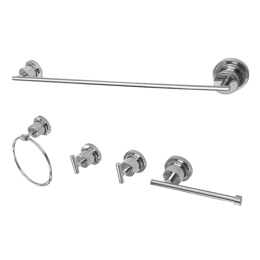 Chrome Bath Hardware Sets Bathroom Hardware The Home Depot