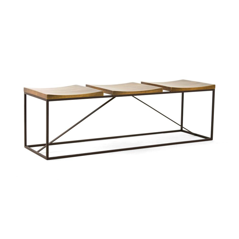 Artefama Furniture Brooklyn Oak And Dark Brown 3 Seater Bench Artefama Furniture Brooklyn Oak And Dark Brown 3 Seater Bench