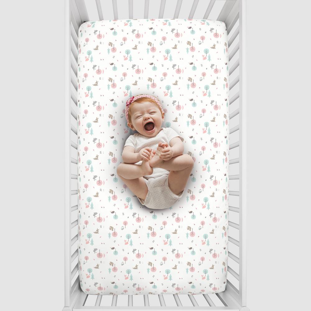 Girl Woodland Pink Aqua Grey And White Polyester Soft Fitted Crib Sheet 3191003 The Home Depot - Aqua And Pink Crib Bedding Girl Woodland Pink Aqua Grey And White Polyester Soft Fitted Crib Sheet 3191003 The Home Depot - Aqua And Pink Crib Bedding
