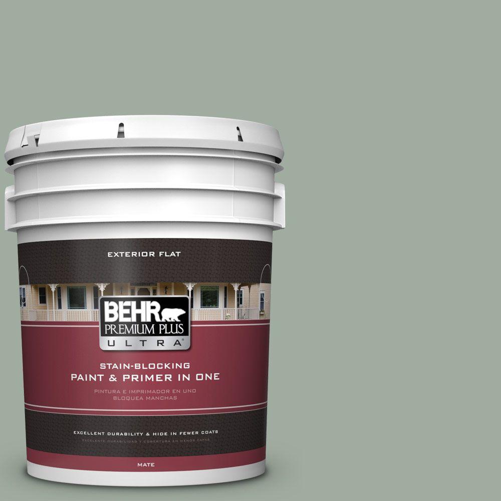 BEHR Premium Plus Ultra 5gal. PPU1115 Green Balsam Flat BEHR Premium Plus Ultra 5gal. PPU1115 Green Balsam Flat