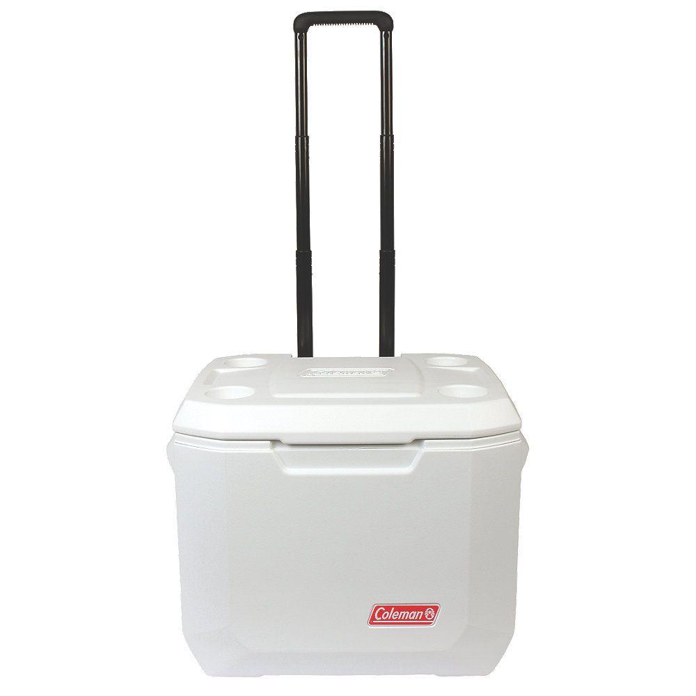 Amazon Com Coleman 50 Quart Wheeled Xtreme 5 Day Party Stacker Cooler Sports Outdoors