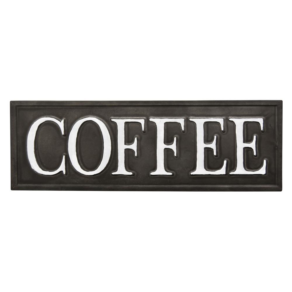 Three Hands 4 In Metal Novelty Sign Coffee 56874 The Home Depot