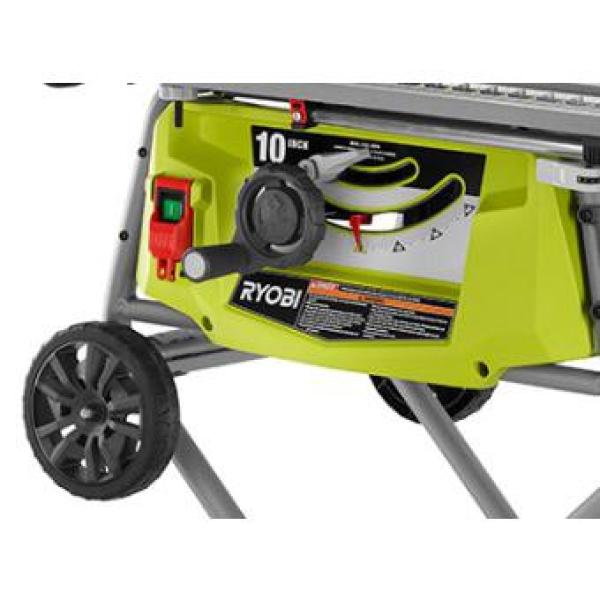 15 Amp 10 in. Expanded Capacity Table Saw With Rolling Stand