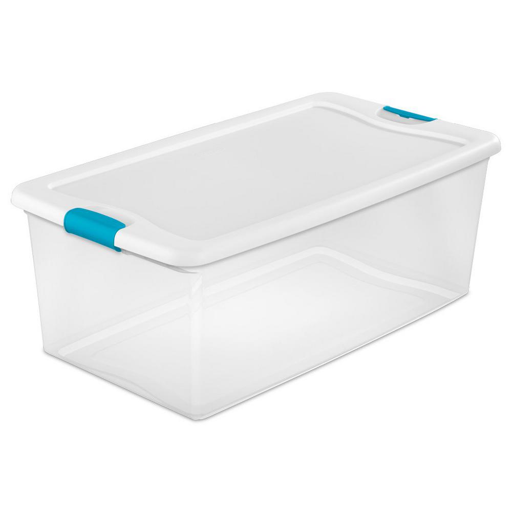 stackable plastic bins with lids