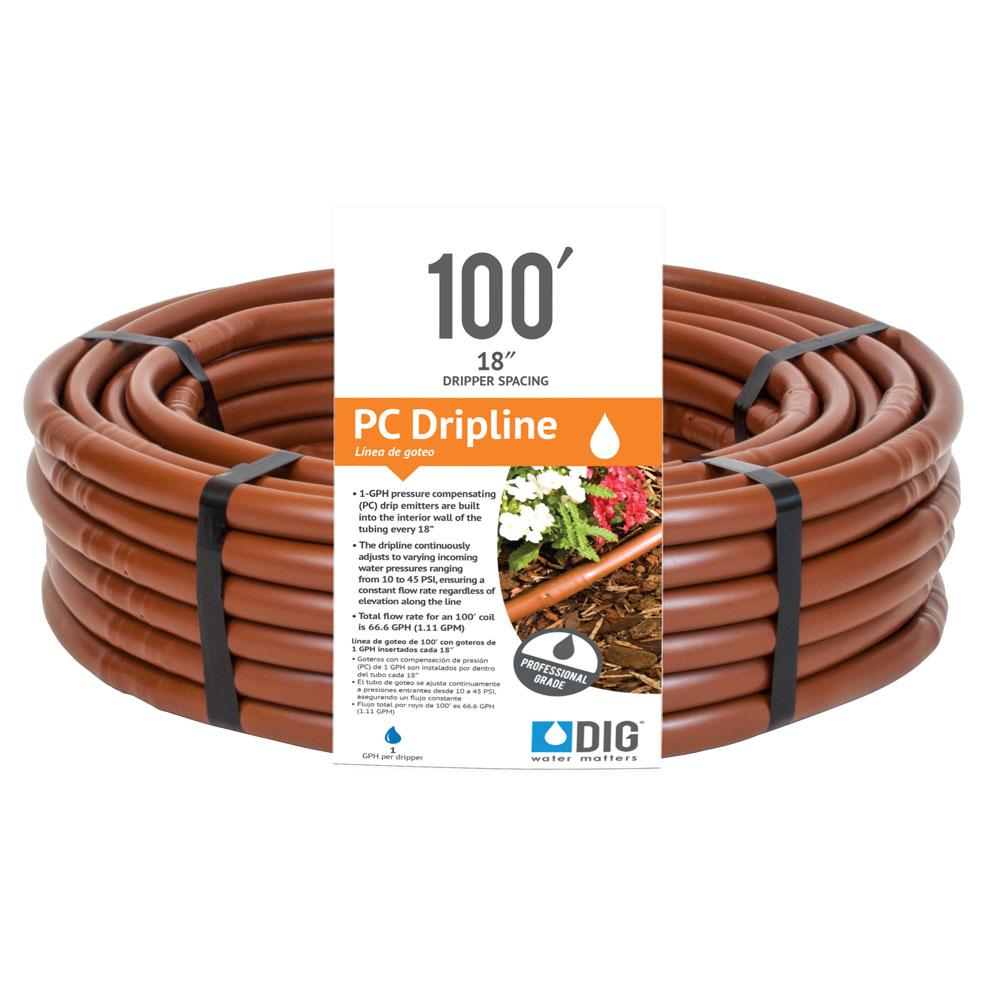Product Smith 10ft 1//4 Vinyl Dripline Tubing Brown