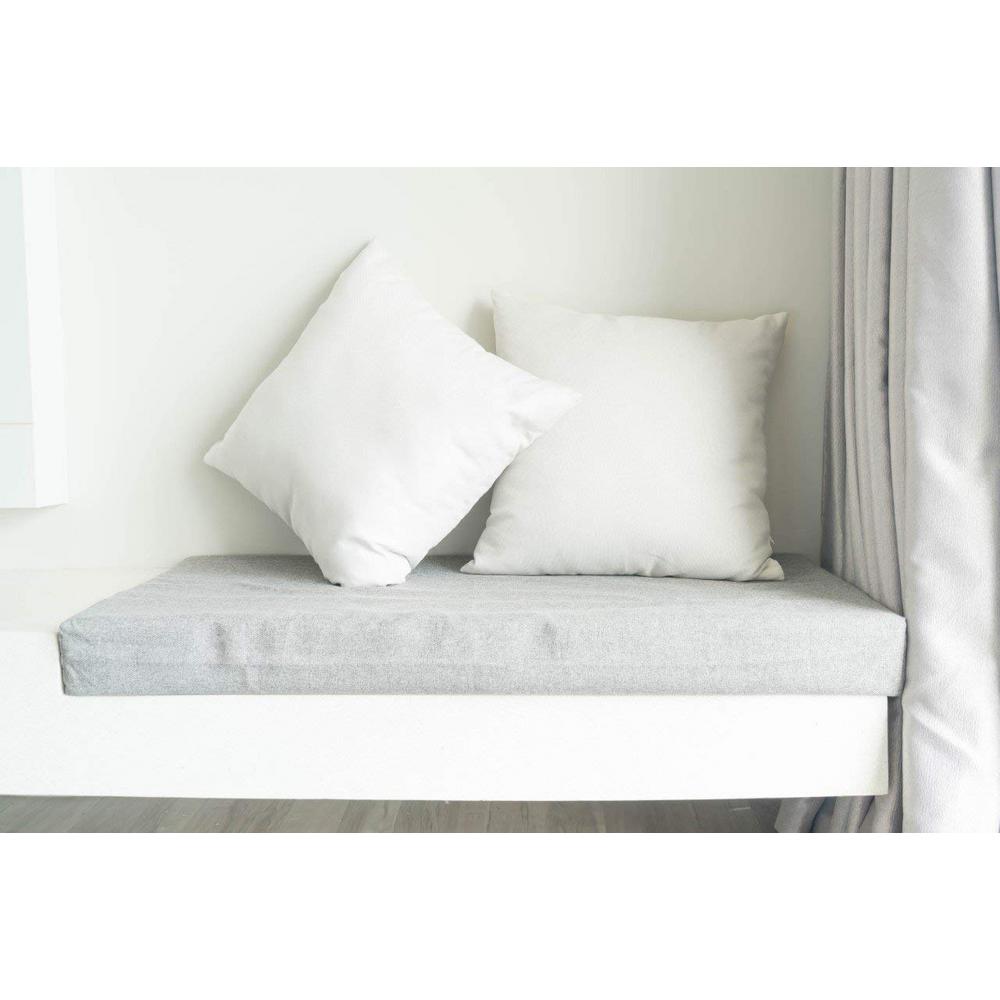 White Solid Down Alternative 12 In X 24 In Throw Pillow Set Of