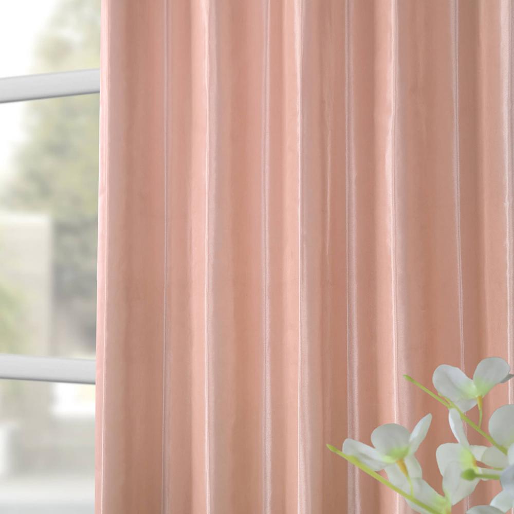 Exclusive Fabrics Furnishings Salmon Rose Pink Blackout Faux