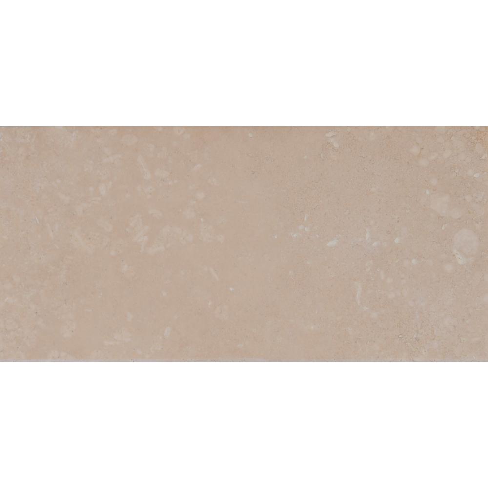Msi Durango Cream Beveled 3 In X 6 Honed Travertine Floor And Wall Tile 1 Sq Ft Case