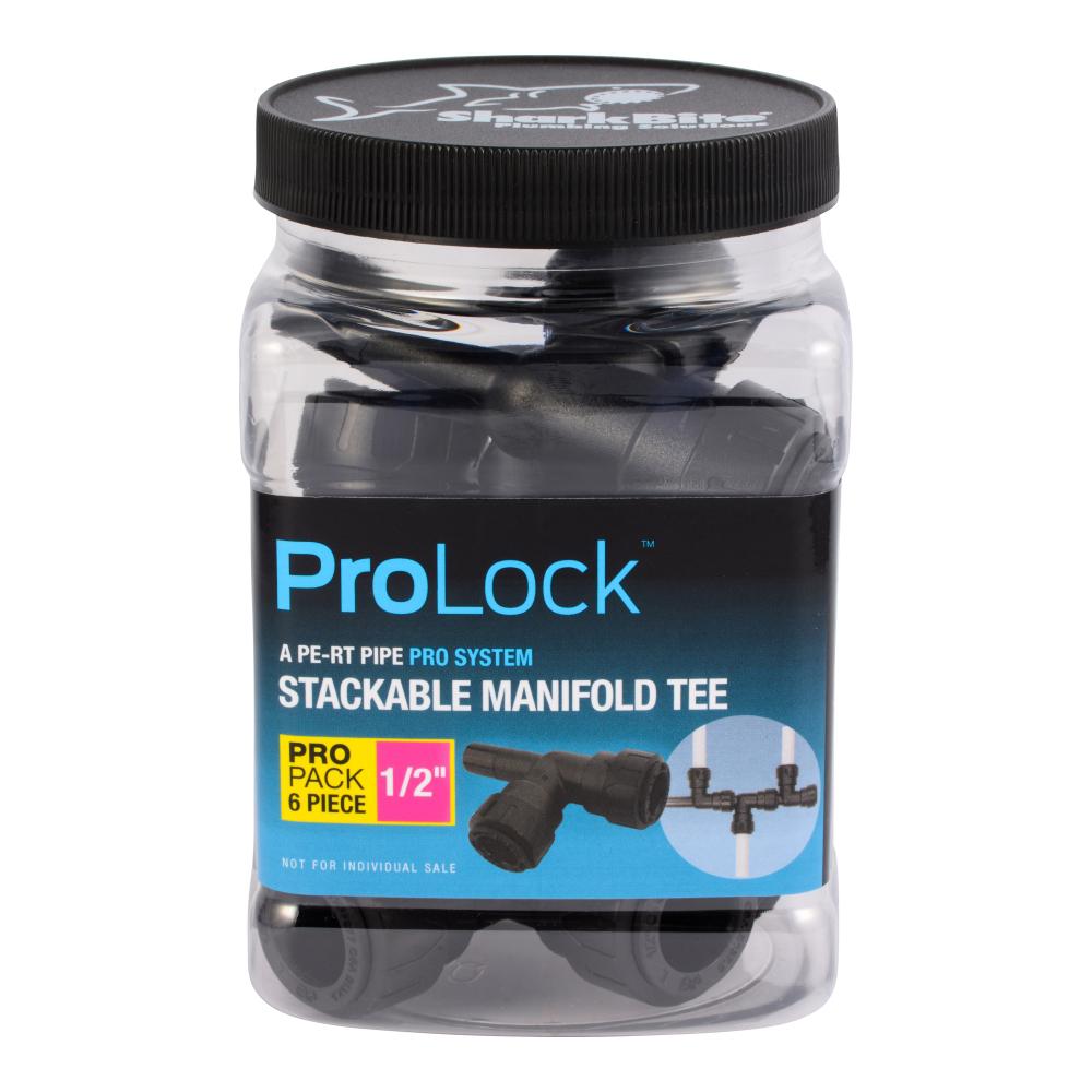 Sharkbite Prolock 1 2 In Push To Connect Plastic Stackable Tee
