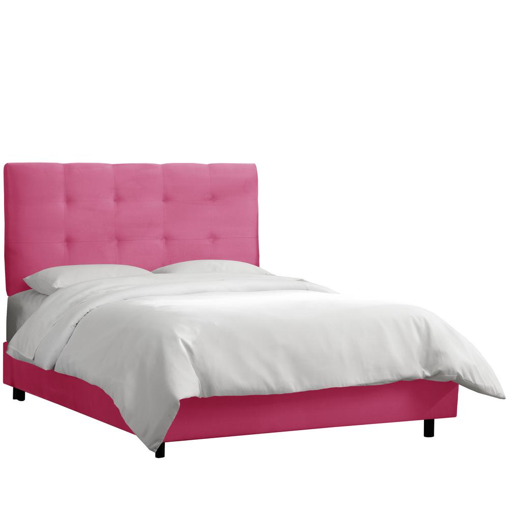 Premier Hot Pink King Tufted Bed 273bedprmhtpnk The Home Depot Premier Hot Pink King Tufted Bed