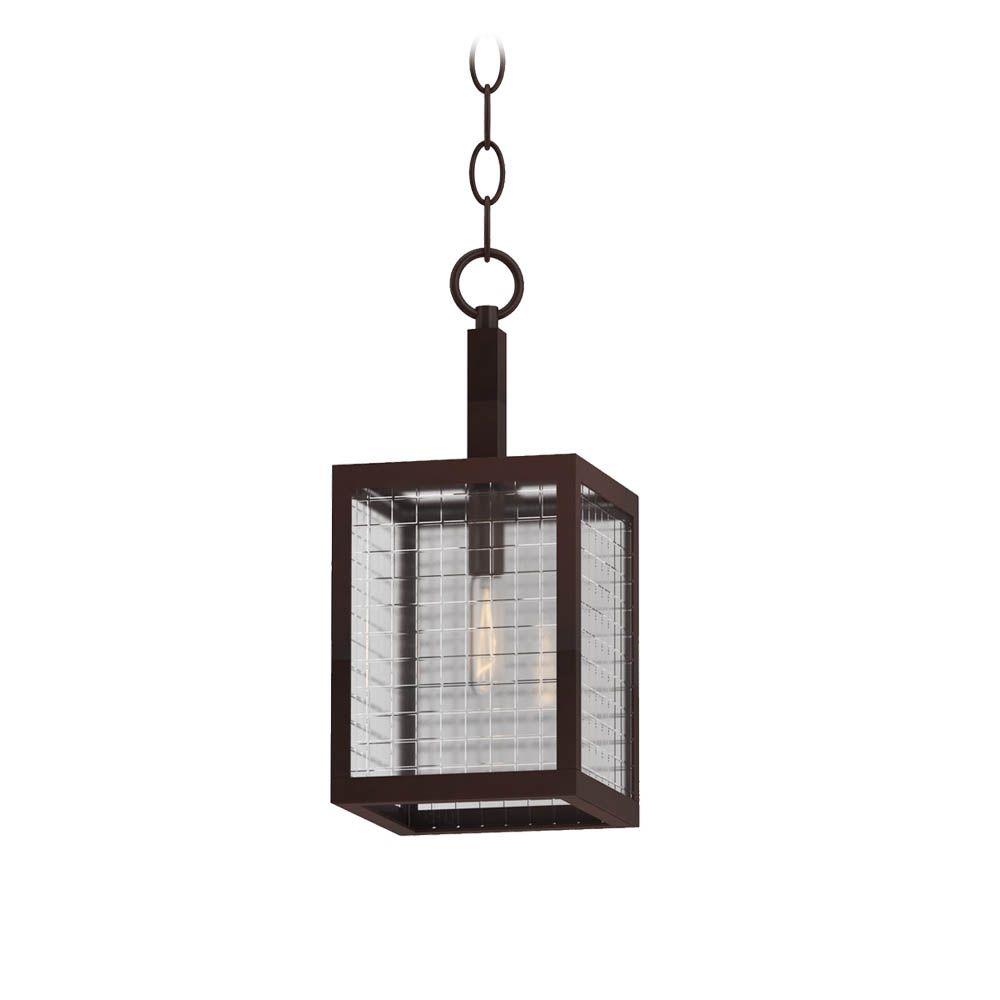 Hampton Bay Somerset 1 Light Oil Rubbed Bronze Mini Pendant