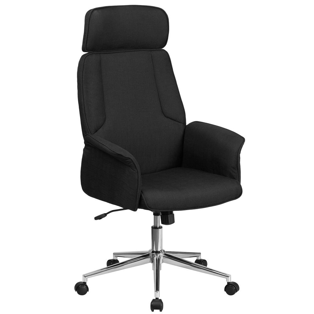 Flash Furniture High Back Black Fabric Executive Swivel