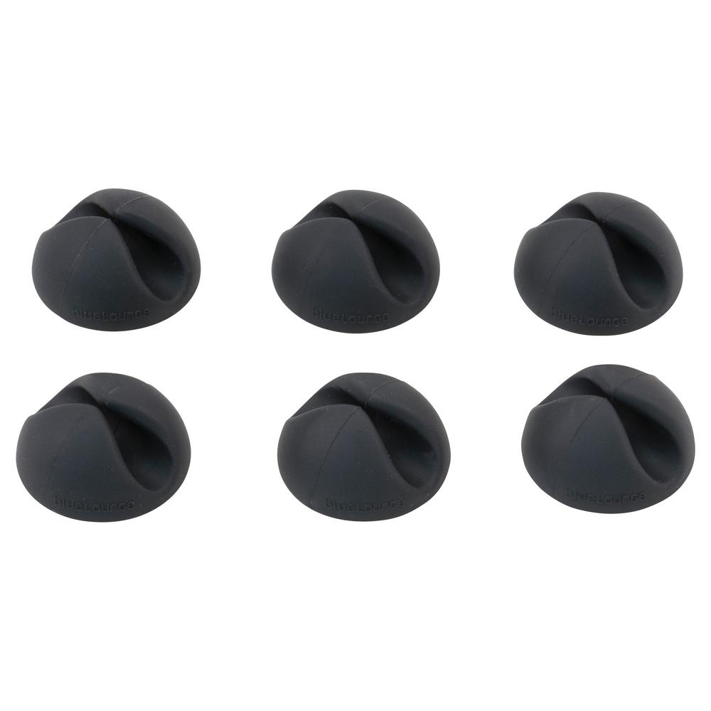 Qualgear 6 Mm, 7 Mm, 8 Mm, 10 Mm Cable Clips, Black, 400-pack, Canister 