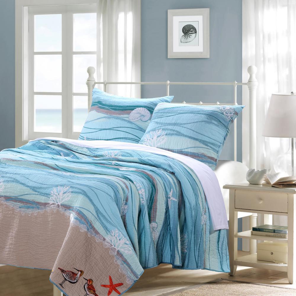 Greenland Home Fashions Maui 2 Piece Multi Twin Quilt Set Gl Greenland Home Fashions Maui 2 Piece Multi Twin Quilt Set