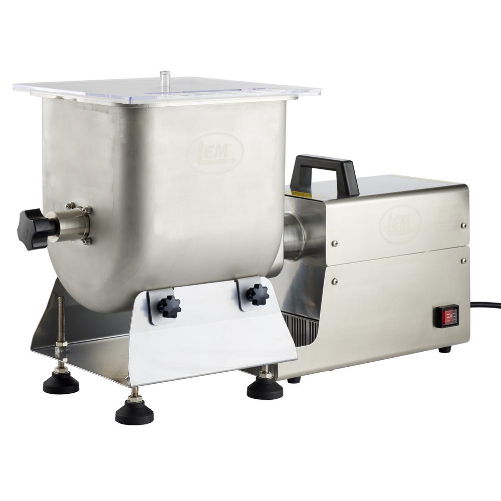 LEM Big Bite Stainless Steel Fixed Position Meat Stand Mixer 50 lbs