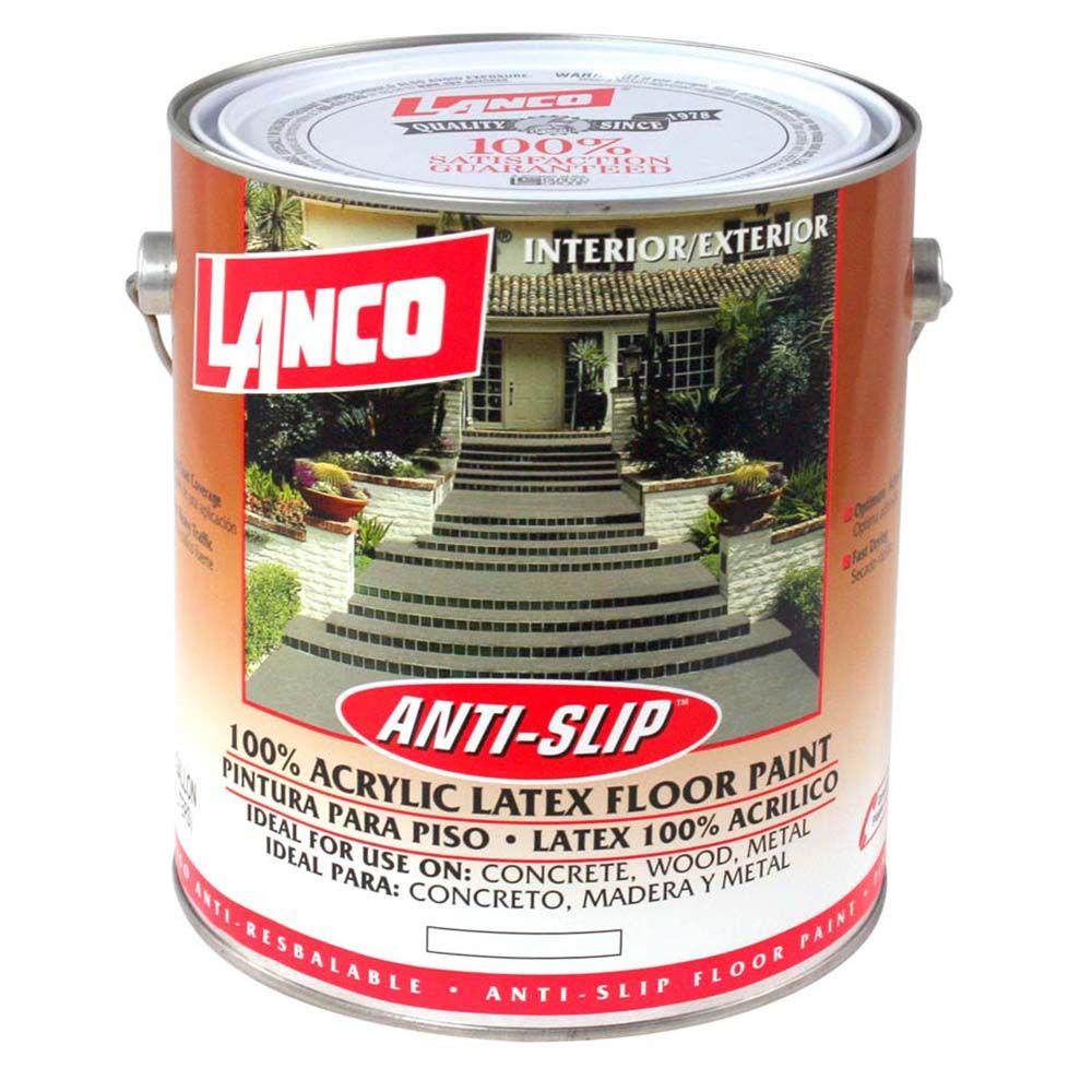 Lanco 1 Gal. AntiSlip Acrylic Latex Floor Paint Flat