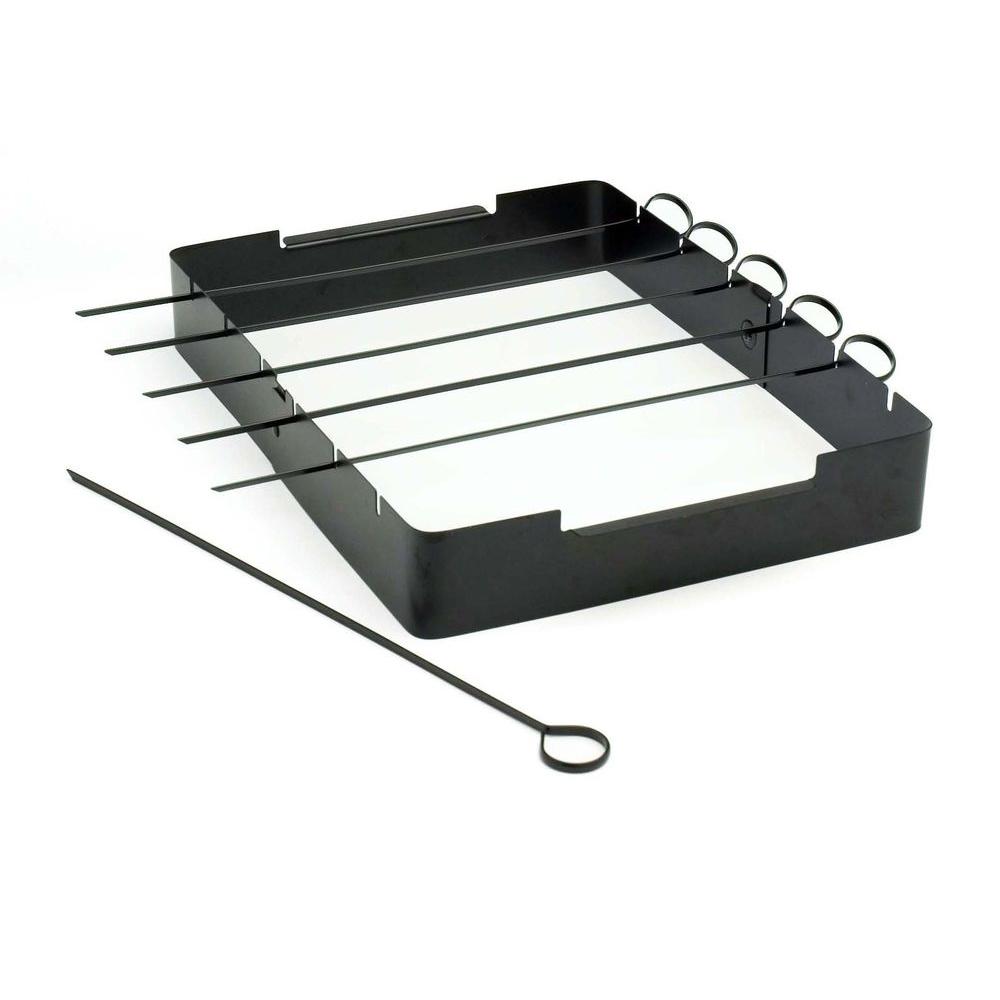 Charcoal Companion NonStick Kabob Rack with 6SkewersCC3032 The