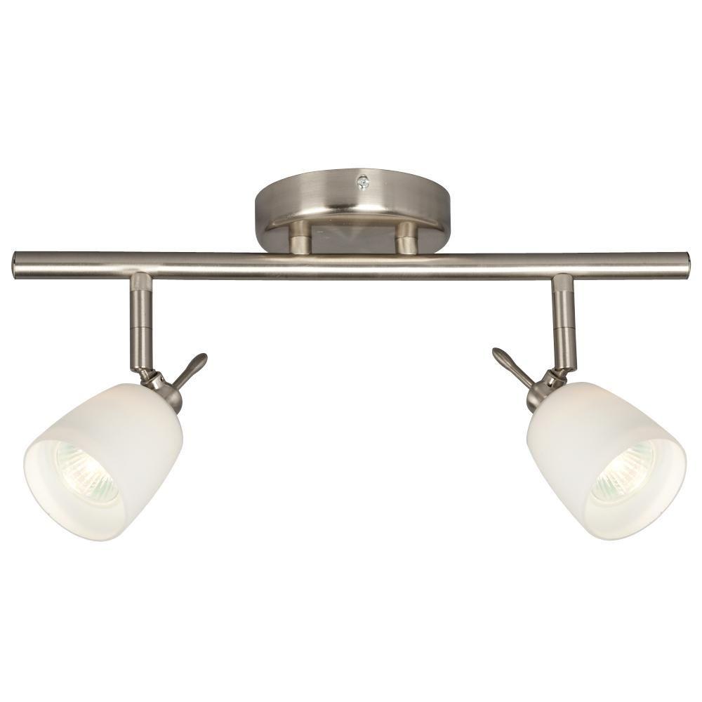 Filament Design Negron 2-Light Brushed Nickel Track Lighting with ...