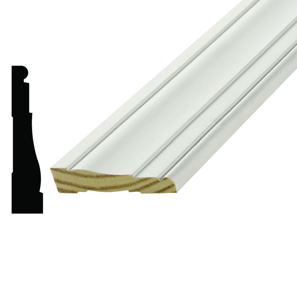 Alexandria Moulding WM 445 11/16 In. X 3-1/4 In. Primed Pine Finger ...