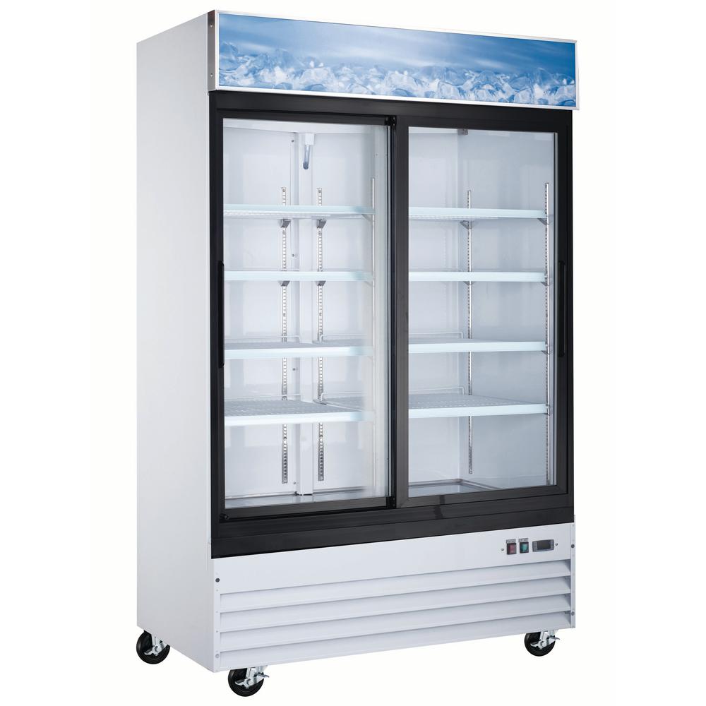 Cooler Depot 53.1 in. W 45 cu. ft. Glass Door ReachIn Commercial