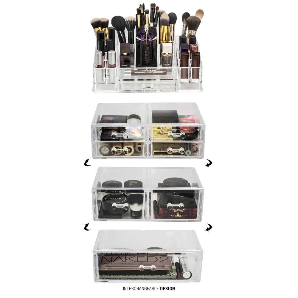 Sorbus 6 75 In W X 15 25 In H Stackable 1 Cube Cosmetic