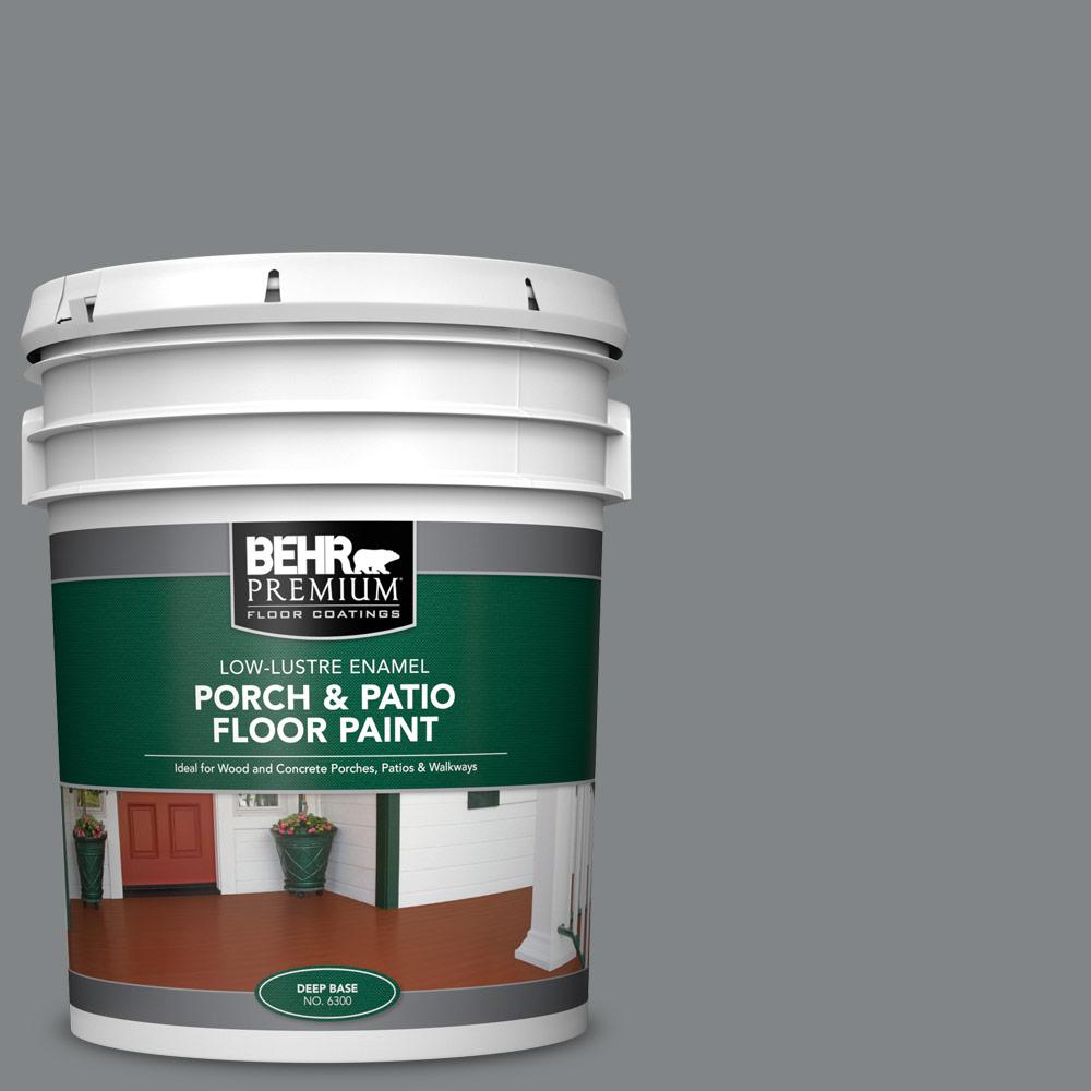 BEHR Premium 5 gal. #PFC-63 Slate Gray Low-Lustre Interior/Exterior