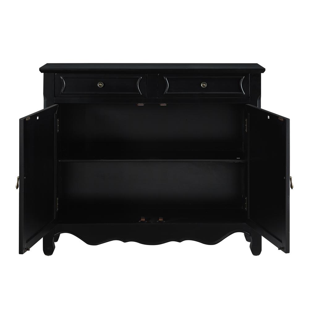 Powell Company Black Console Table 246 333bt2 The Home Depot