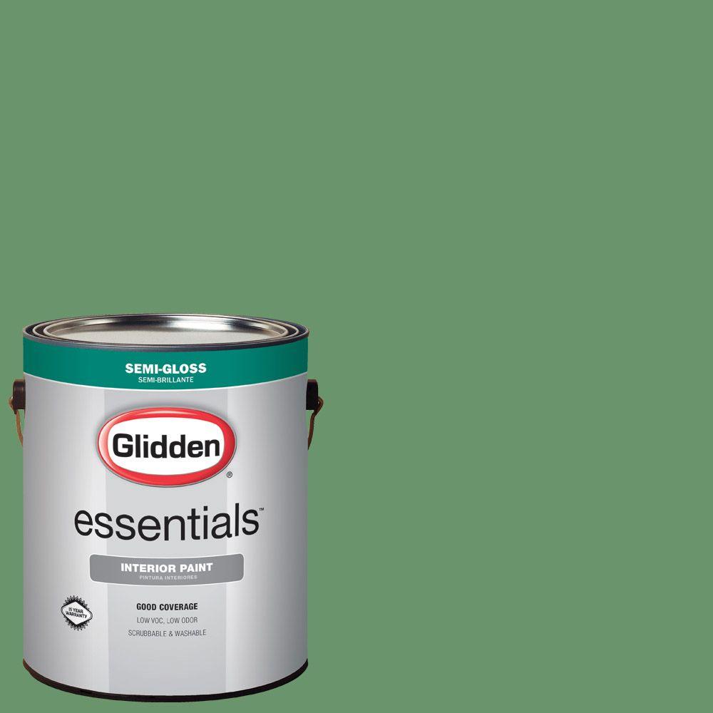 Glidden Essentials 1 gal. HDGG60D Emerald Leaf Green SemiGloss